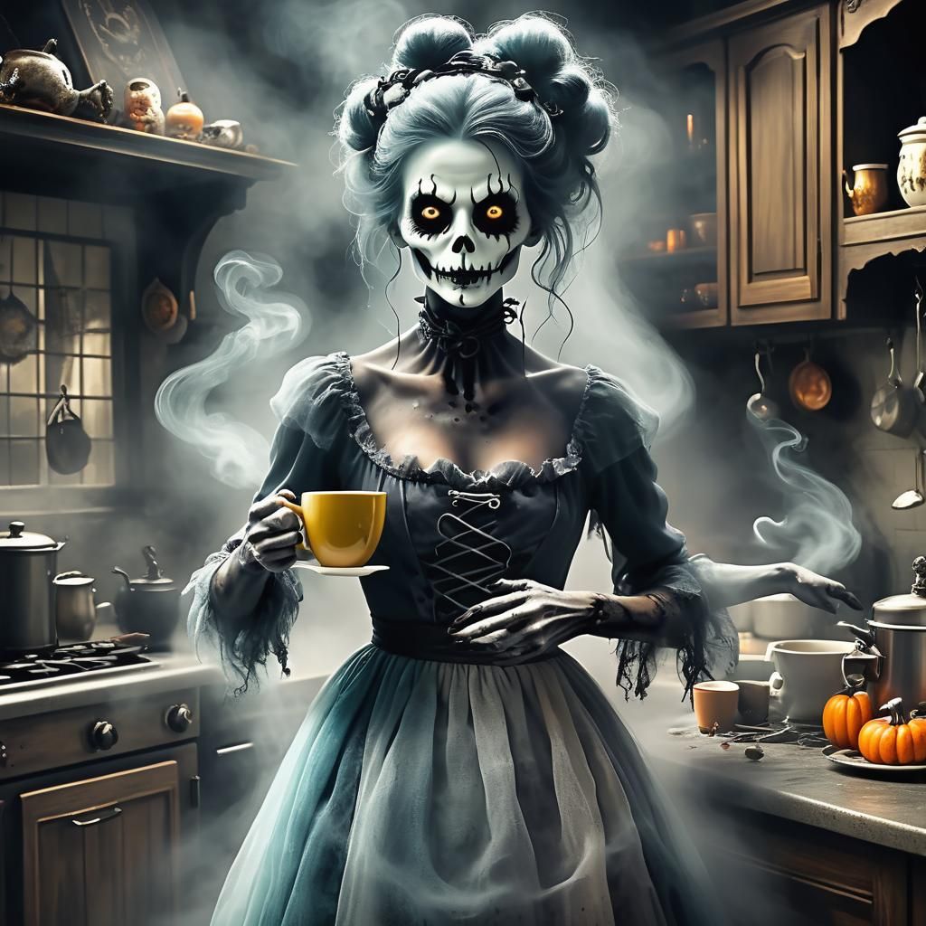 Your coffee, sweetheart. Breakfast is almost ready.