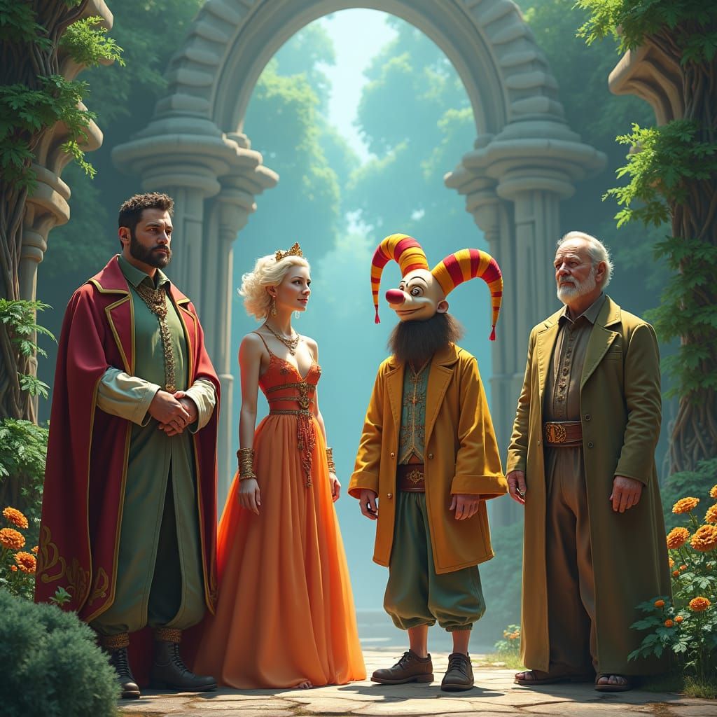 Fantastical Gathering: Four Characters in Unreal Engine 5