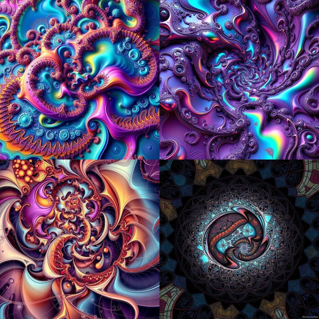 Fractal Universum: Vast Abstract Vector Fractal Landscape