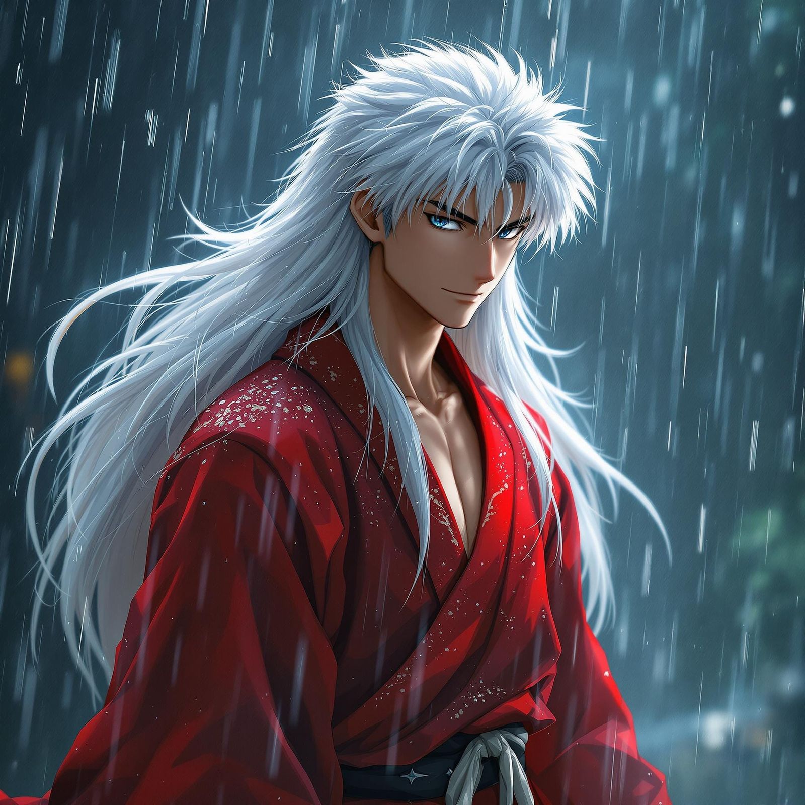 Inuyasha Under Stormy Skies