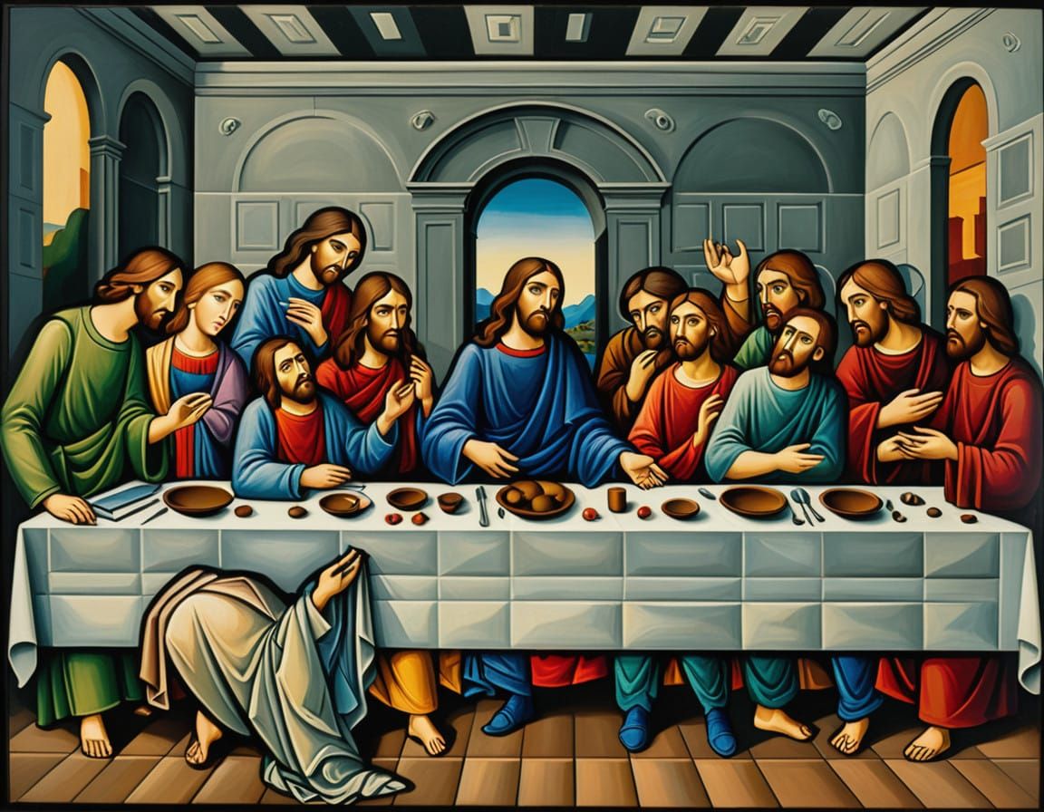 Cubist Deconstruction of The Last Supper