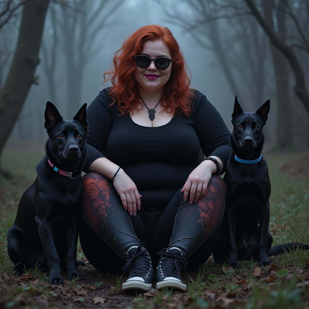 Gothic Beauty in Tim Burton Style