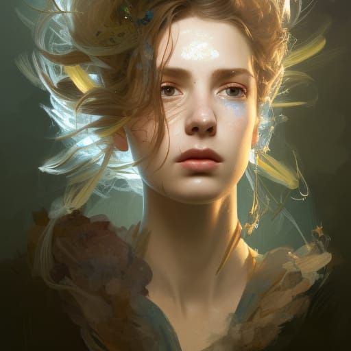 Dandelion the Bard: Dark Fantasy Portrait