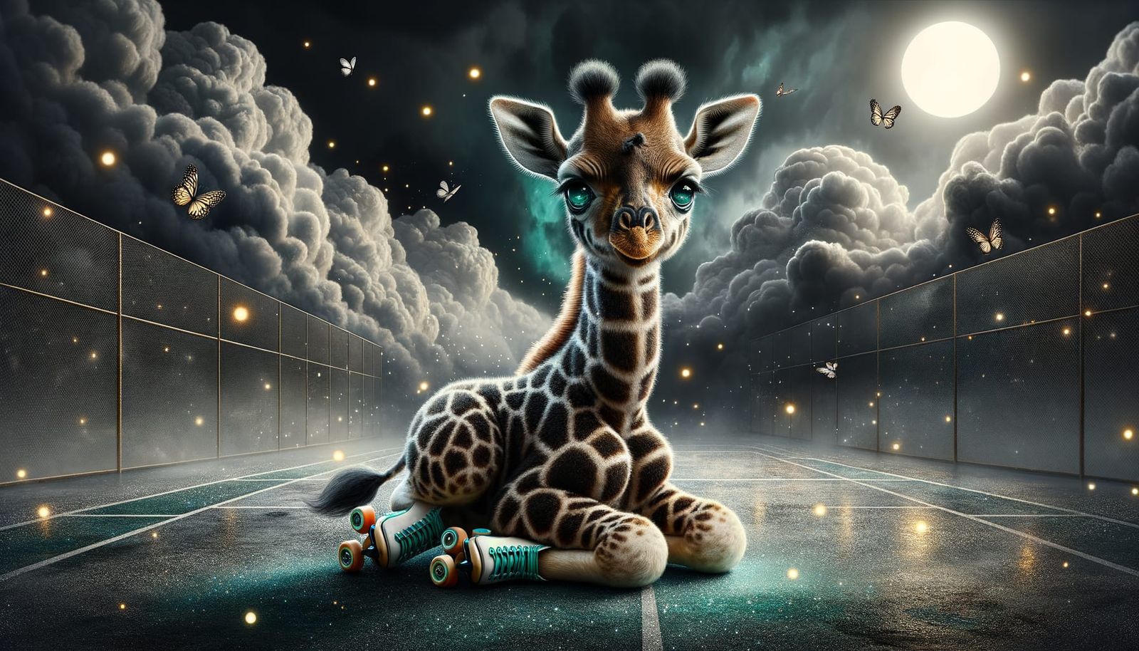 Cloudy skies wont stop me from skating.