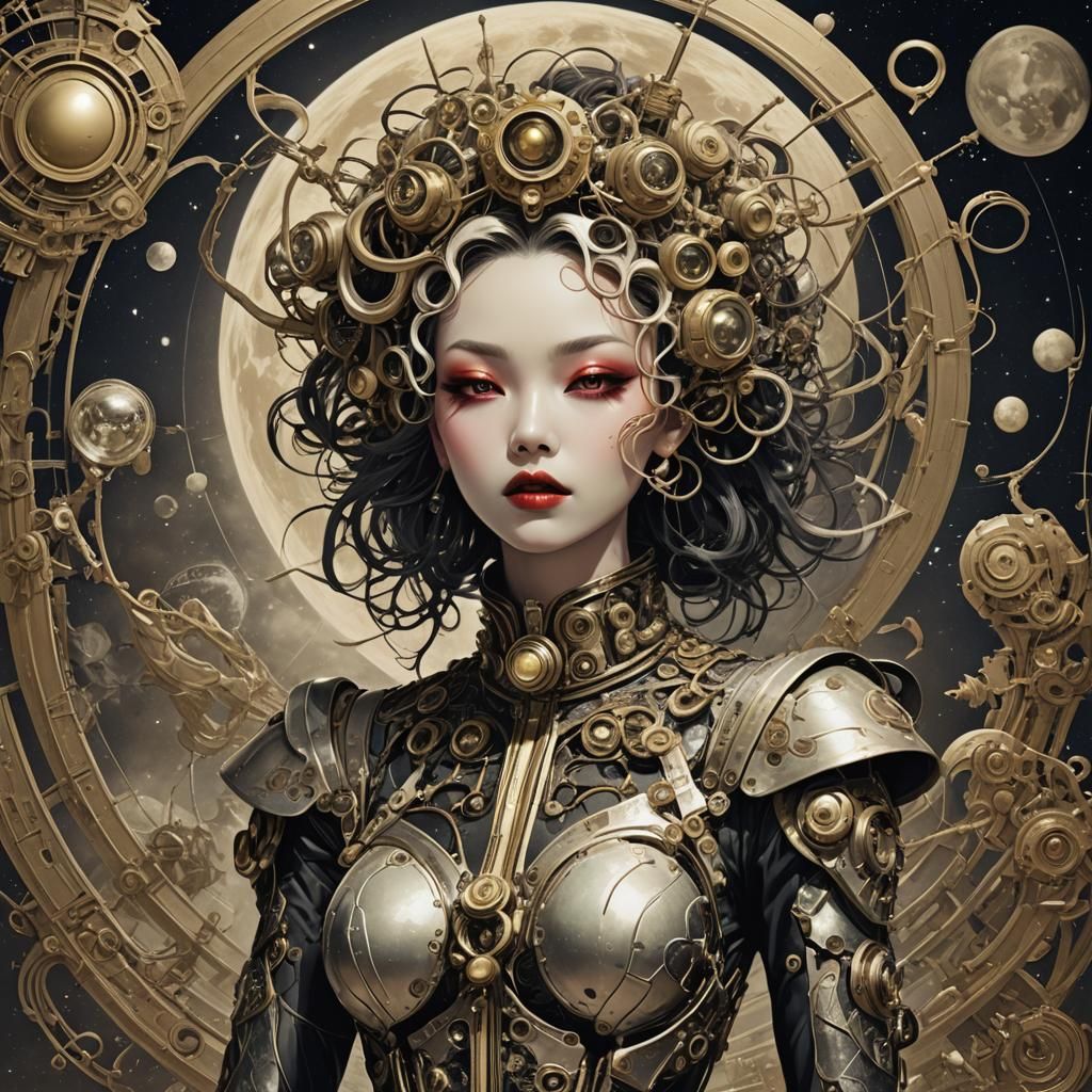 Surreal Atomic Dreams: A Vision of Lunar Madness