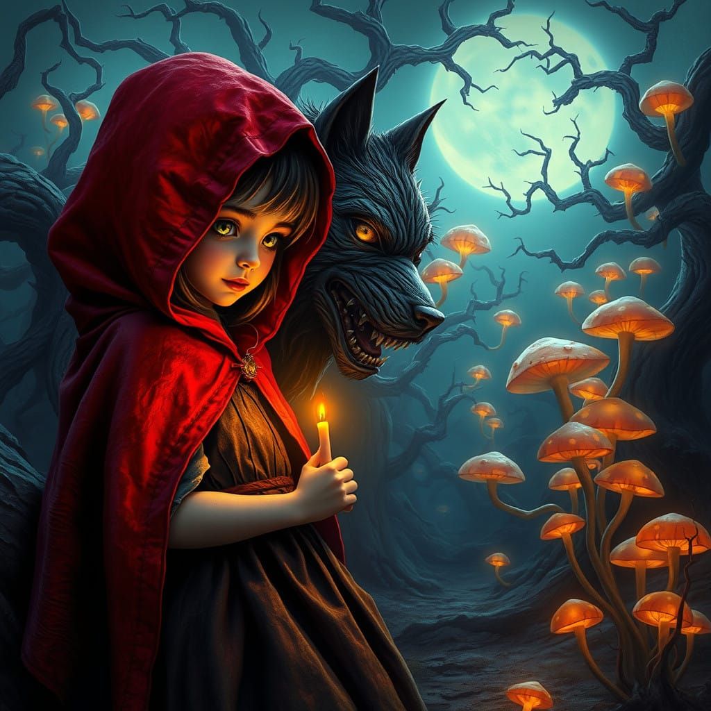 Surreal Encounter in a Twisted, Dreamlike Land