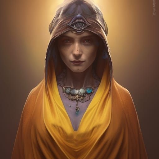 Evil Lich Wizard in Hyperdetailed Portrait