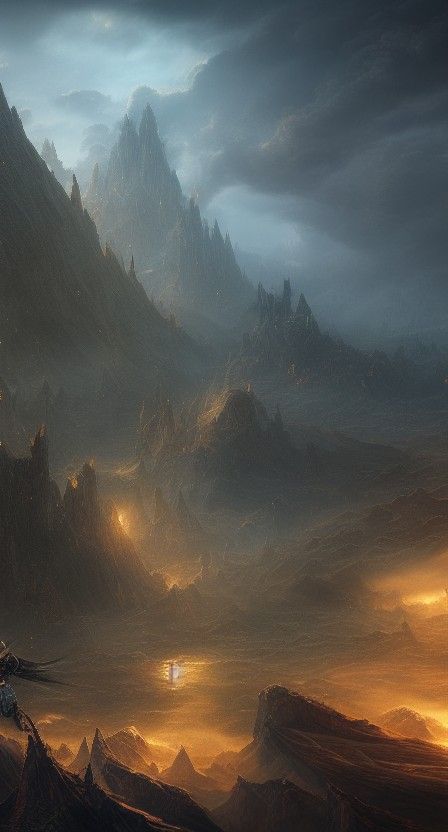 Wolf in Thunderstorm: Fantasy Concept Art