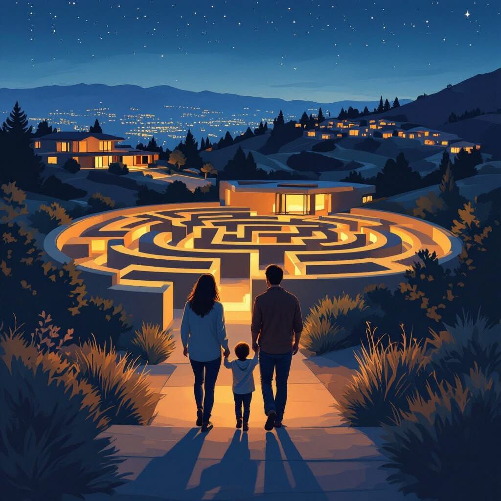 California Hillside Family Finds Path Through Maze