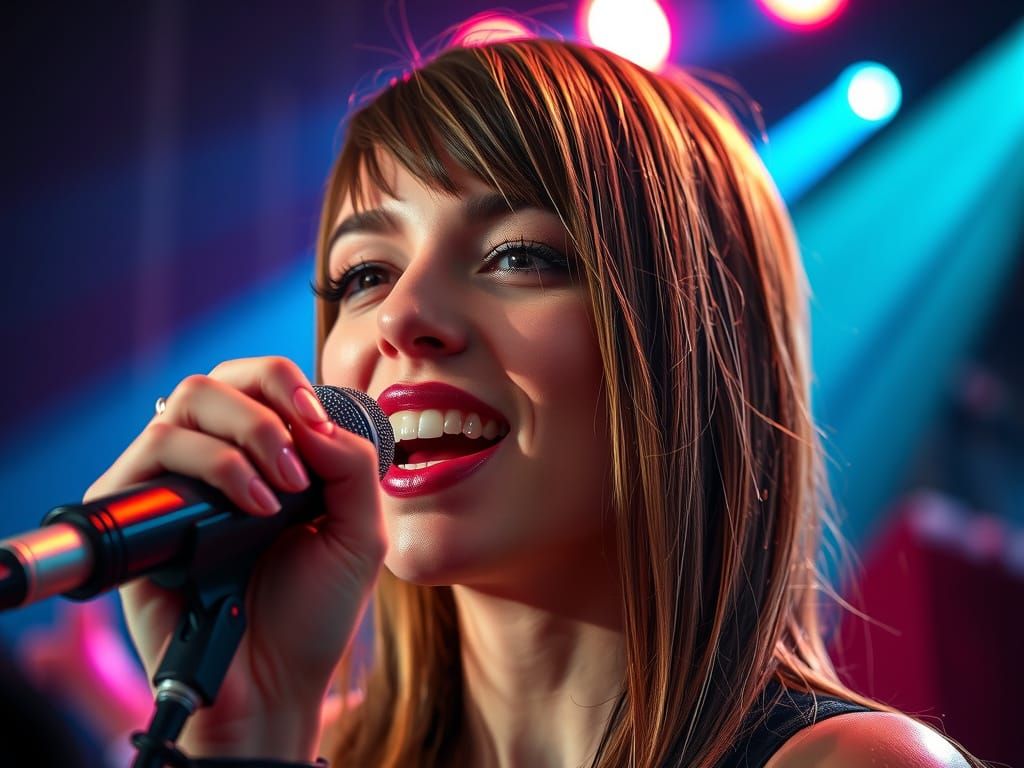 Ethereal Rock Starlet Shines on Stage