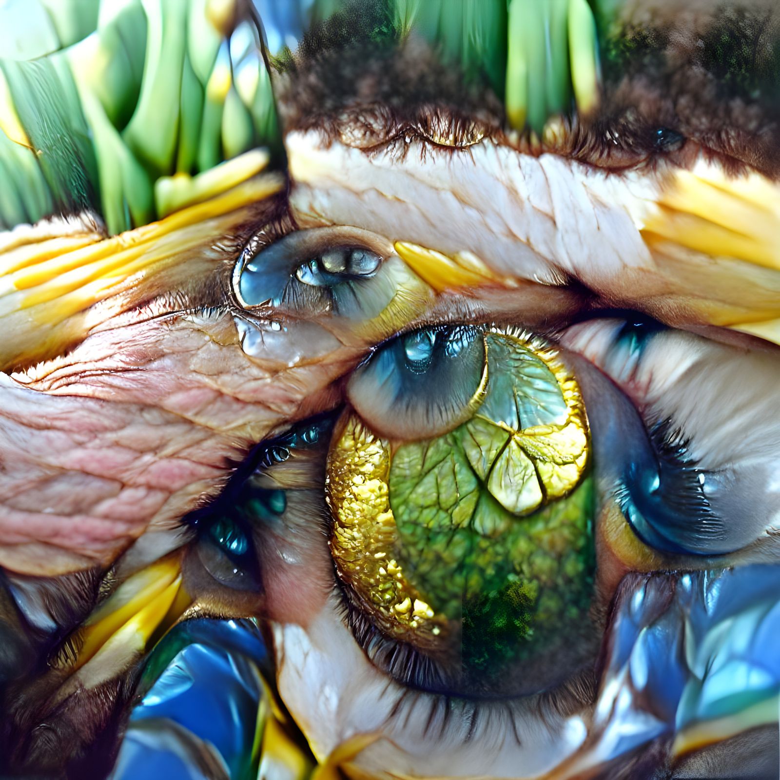 Photorealistic Macro of a Human Eye Iris