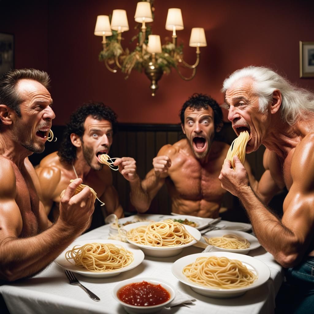 The Whole Wrestling Team Is Eating Grandma's Spaghetti II