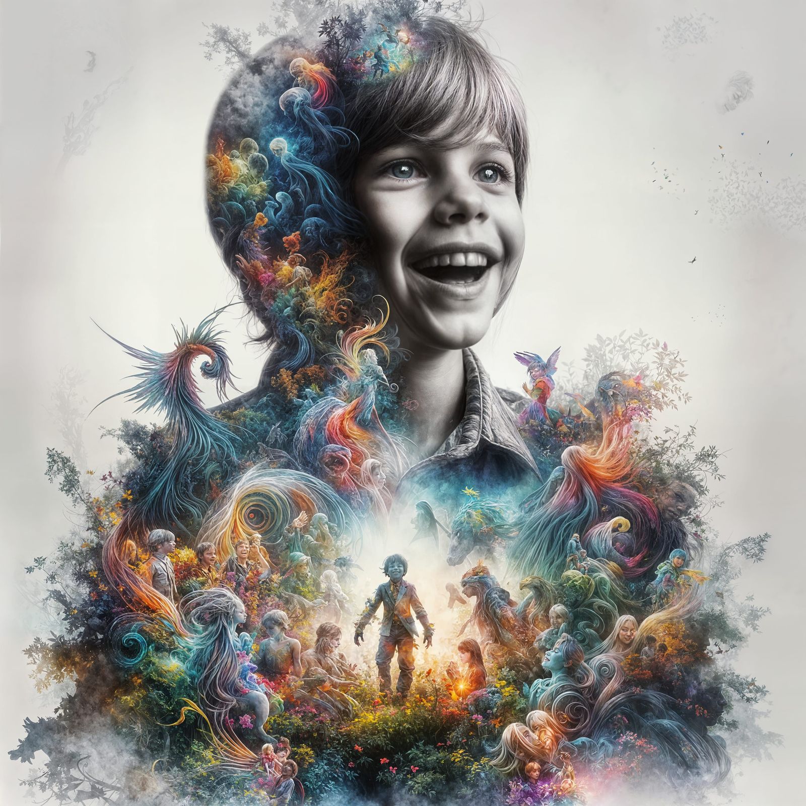 Fantastical World Hidden in Child's Imagination