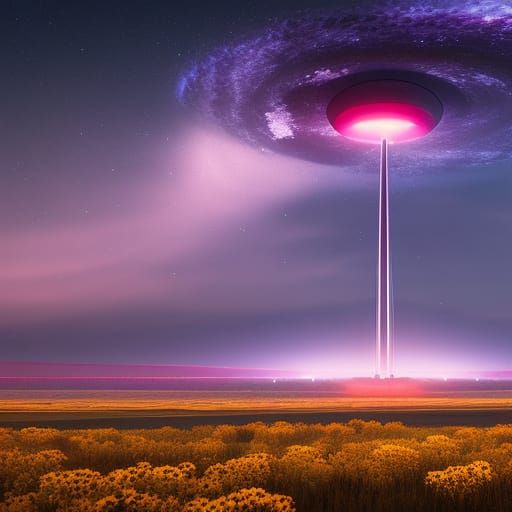 Futuristic Industrial Base in Blizzard with Cyberpunk Vibe