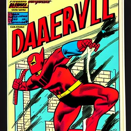 Daredevil Comic Book Art, 1975 Marvel Style