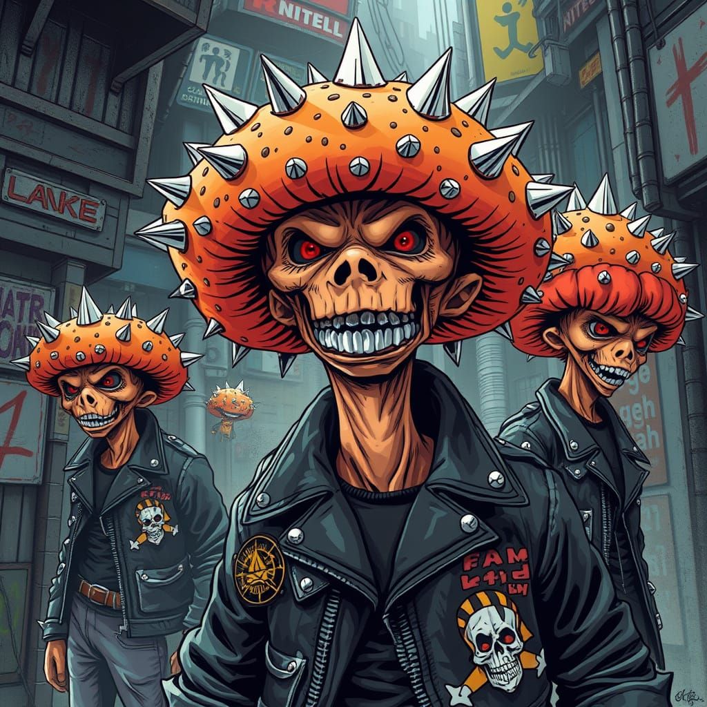 Punk Fungi in Urban Rebellion