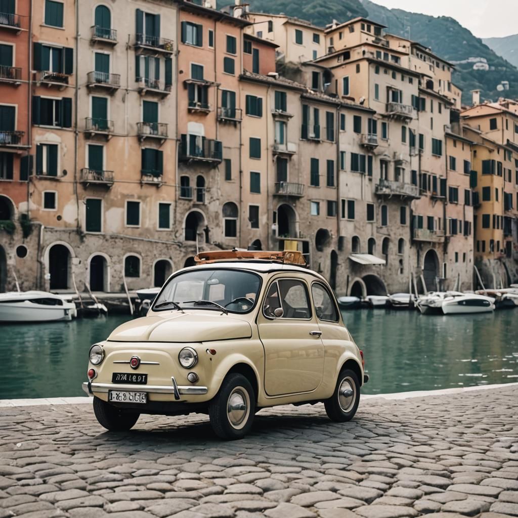 Fiat 500 Boat Cruises Italian Waters