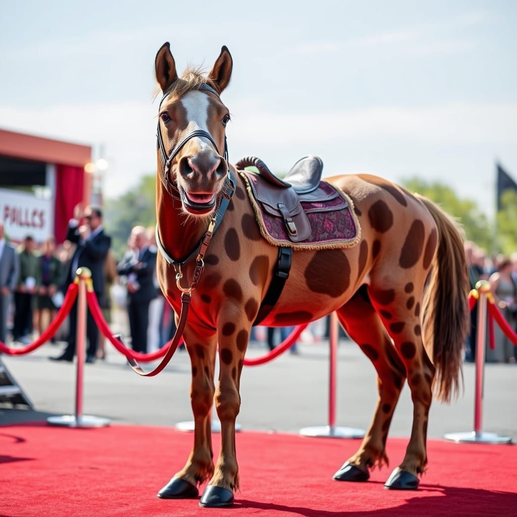 Golden Palomino Star Walks the Red Carpet