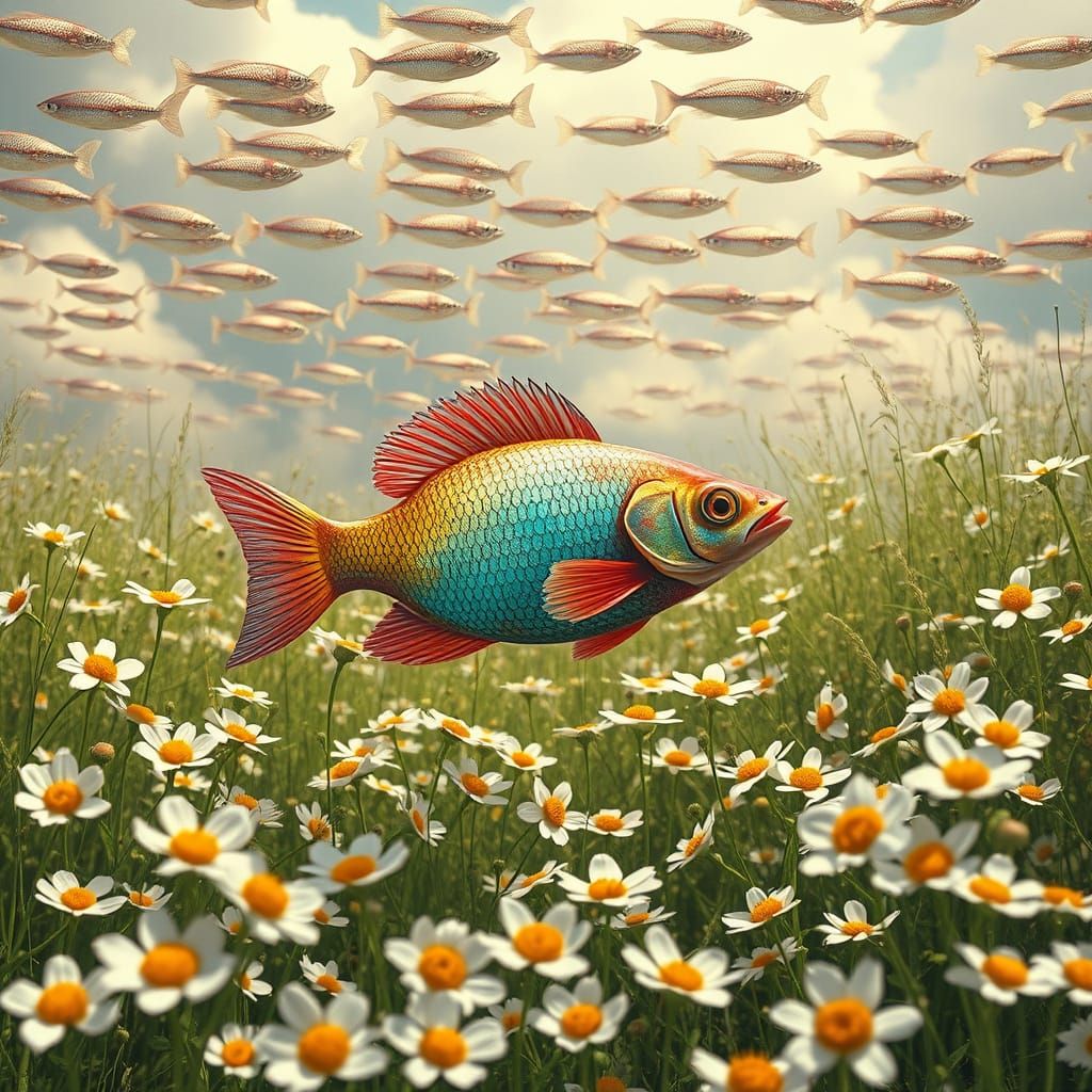 Fish Dances Through a Meadow of Margaritas, with Schools of ...