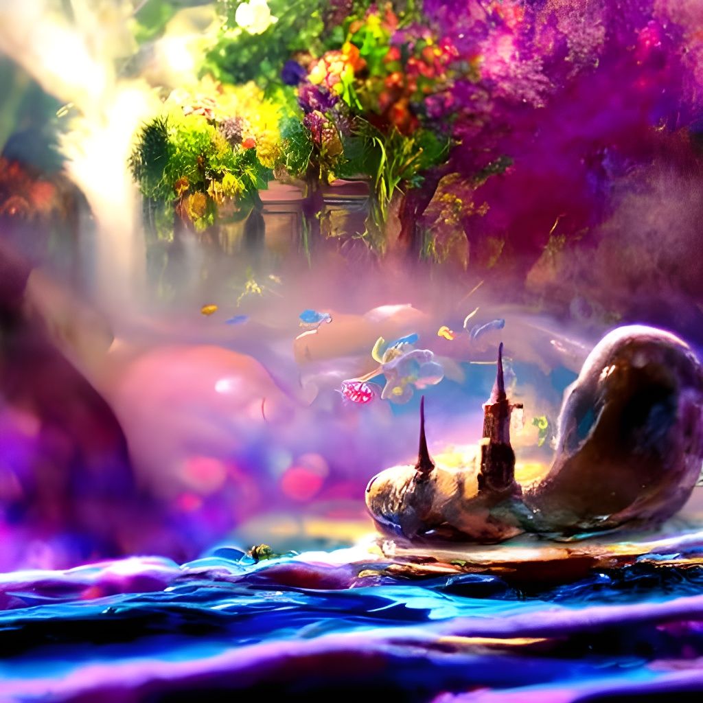 Fairytale Underwater World in Oil, 8K