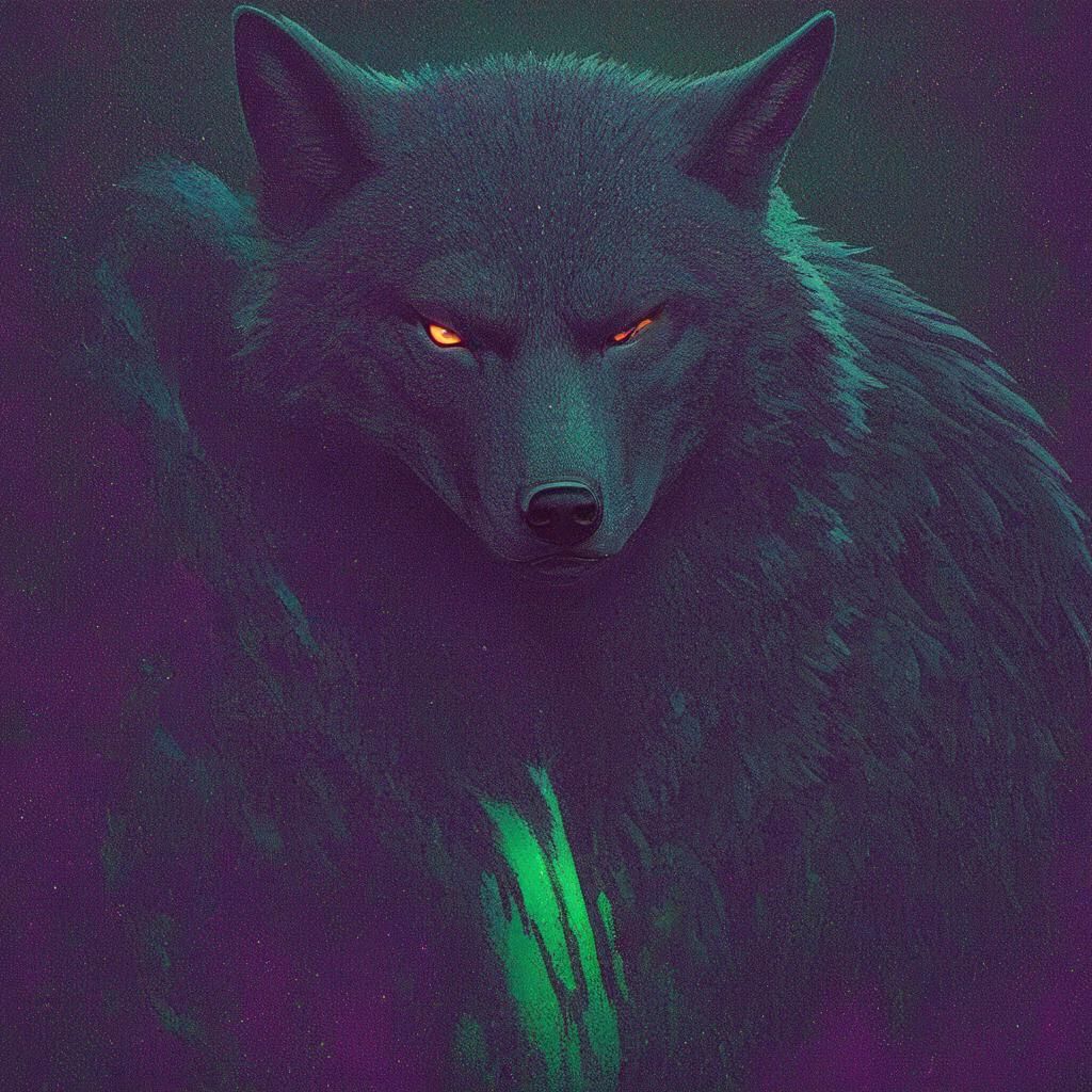 Wolf Jimmy Crystal Holding Tiger Cub in 3D Style