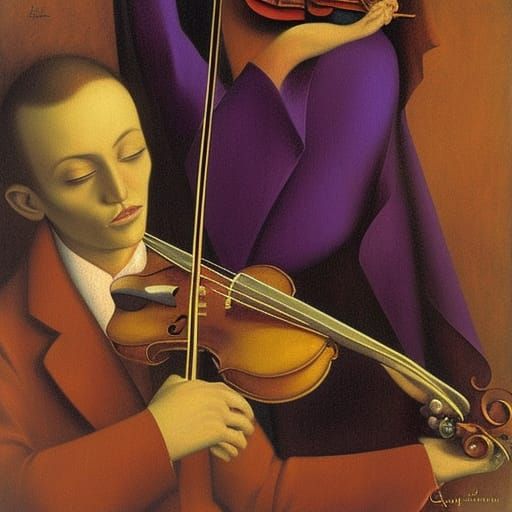 Vampire Lord Plays Violin in Renaissance Style