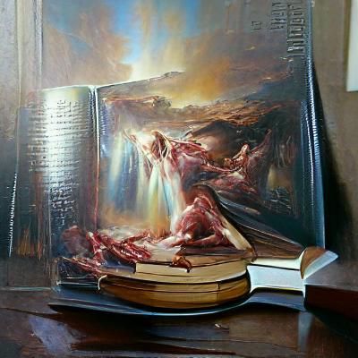 Bible as Oil Painting by James Gurney