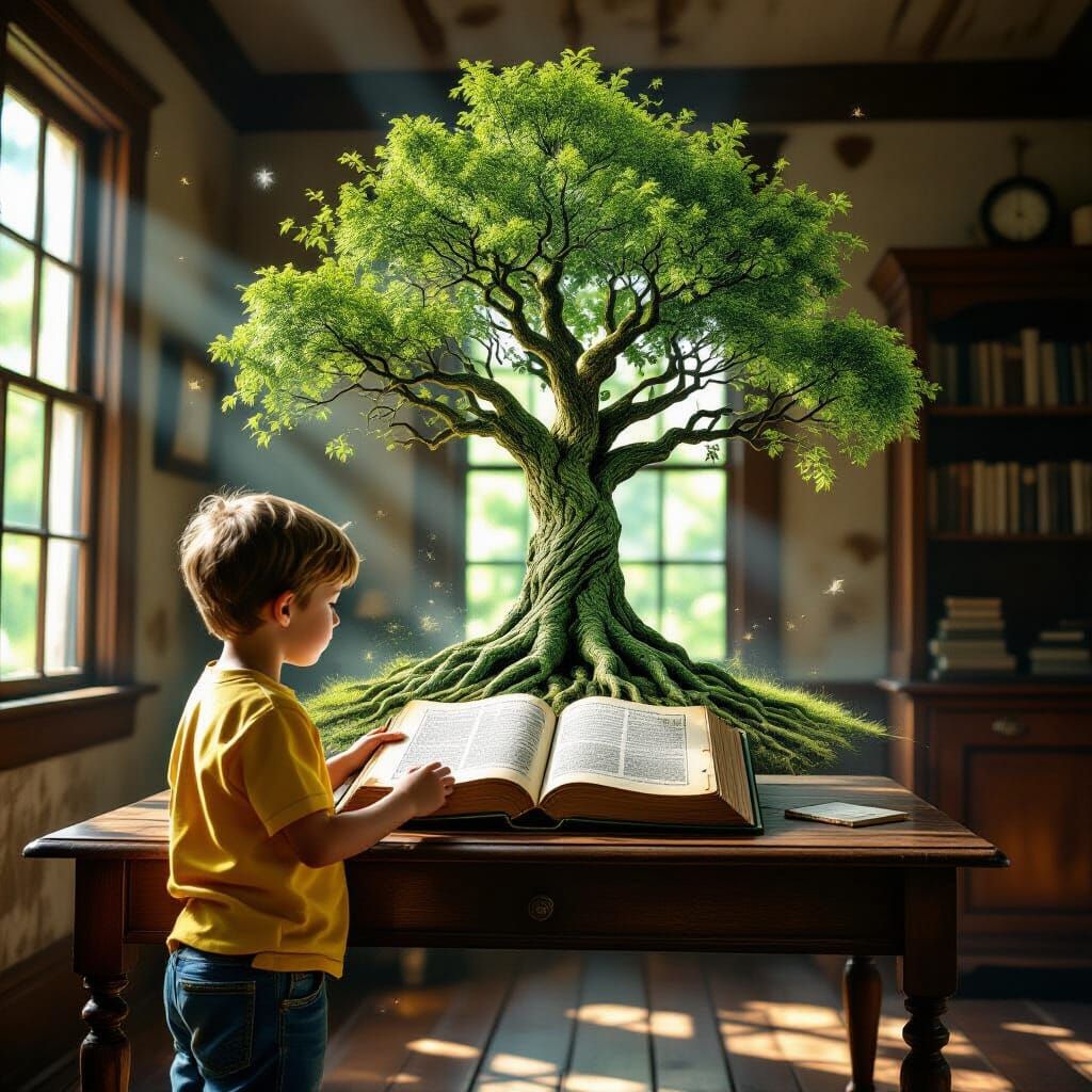 Boy Uncovers Family History With a Bursting Tree