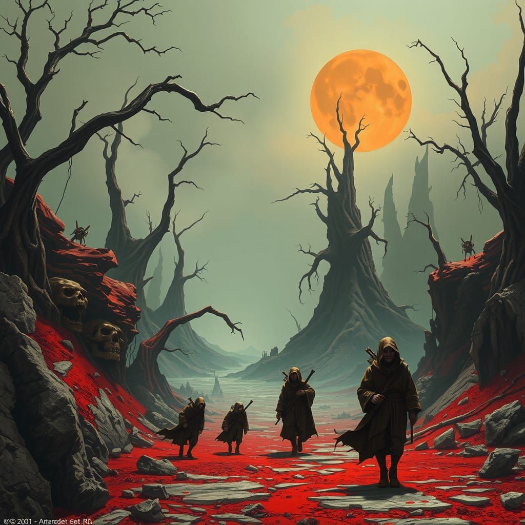 Blood Red Wasteland, Post-Apocalyptic Vision