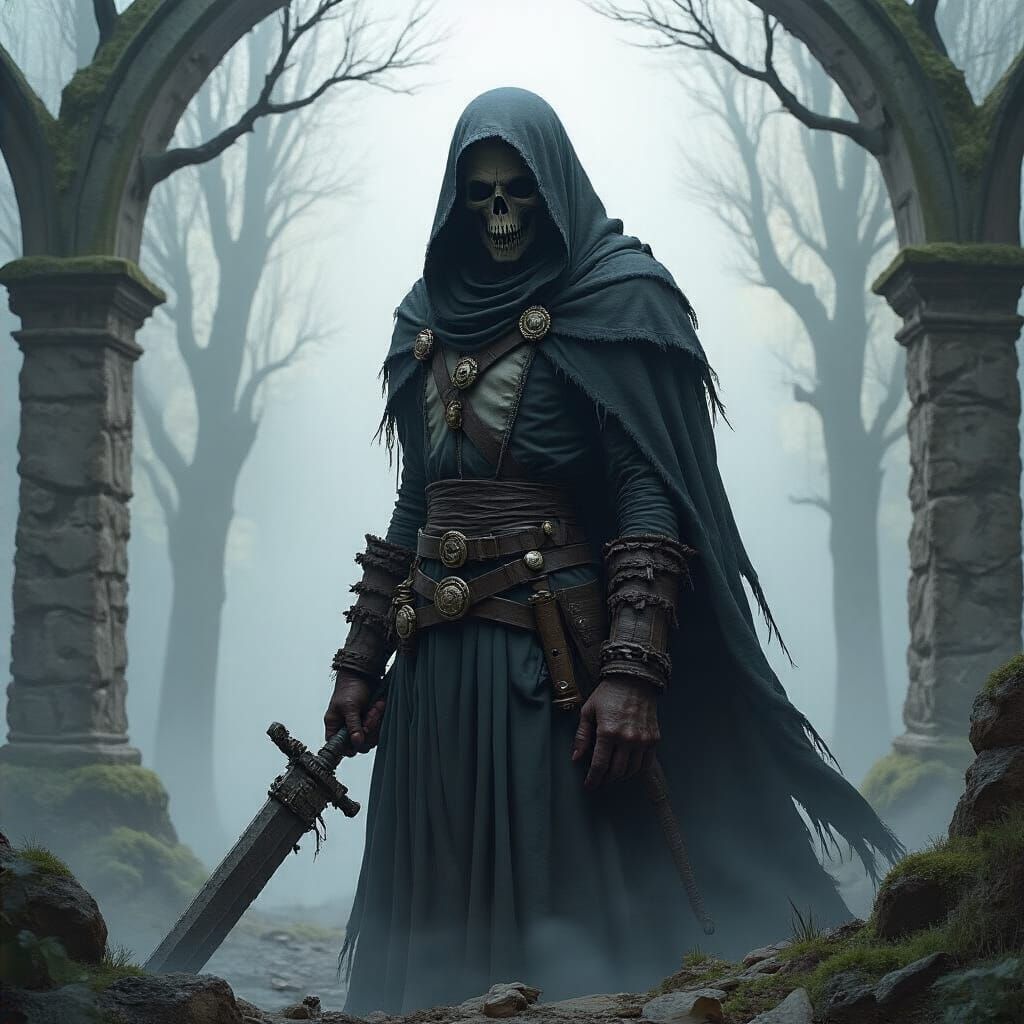 Grimdark Fantasy Landscape by Andrée Wallin