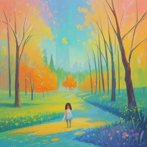 Neo-Impressionist Places in Expressionist Oil Painting