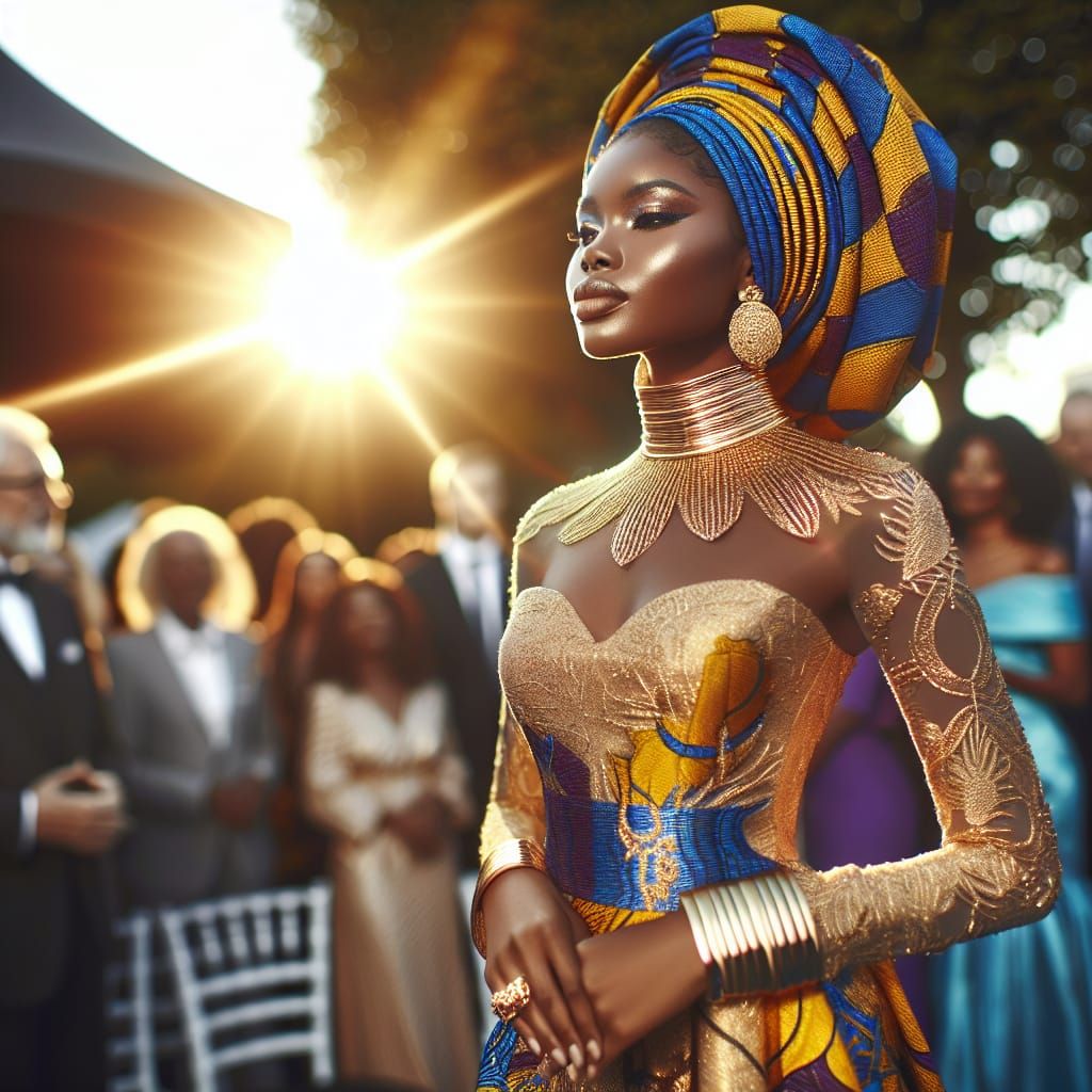Radiant African Queen's Crowning Ceremony