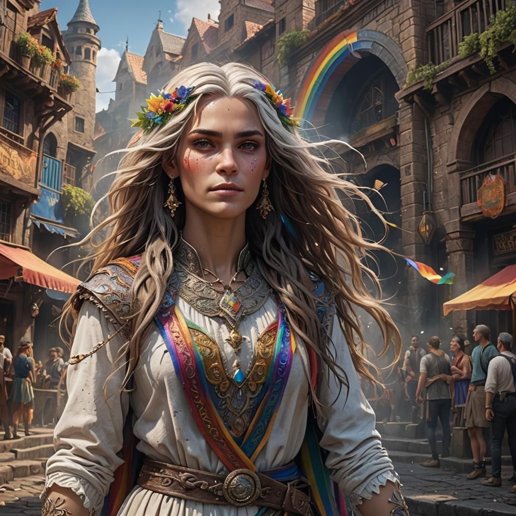 Rainbow Fantasy: Transgender Person in Old Town