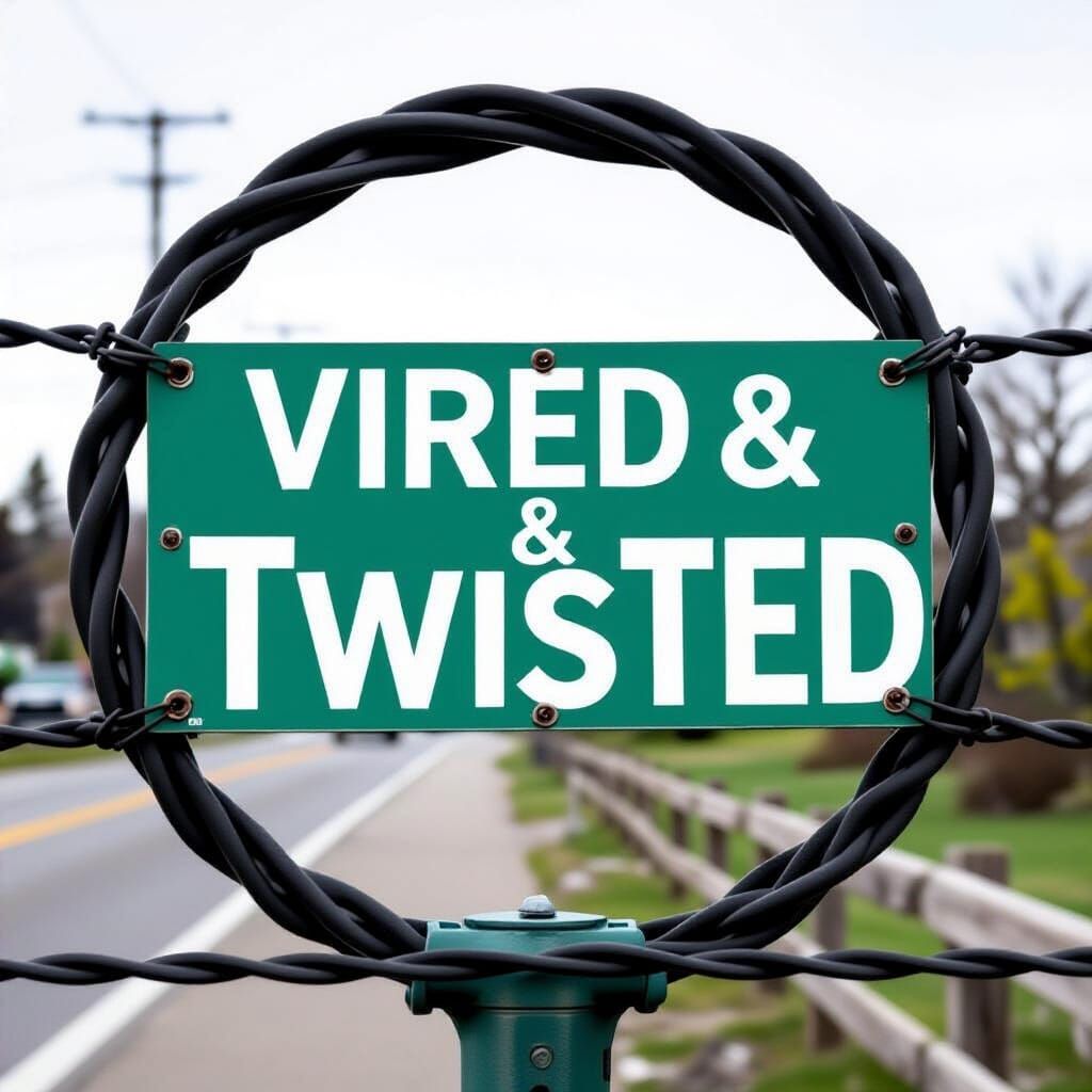 Intricate Network of Twisted Wires