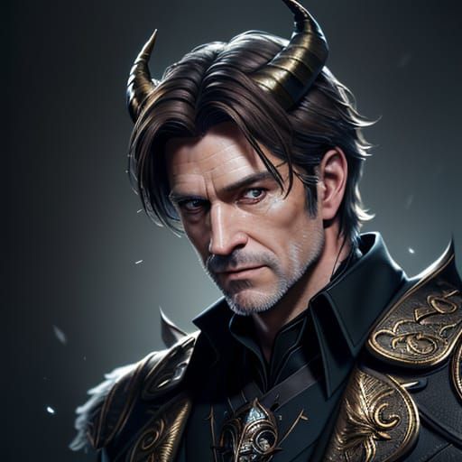 Handsome Demon Character Concept Art