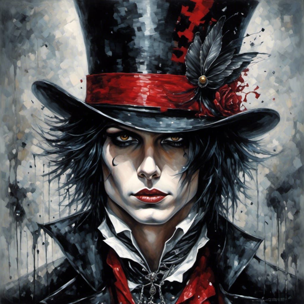 Emo Ringmaster with a Brooding Aesthetic