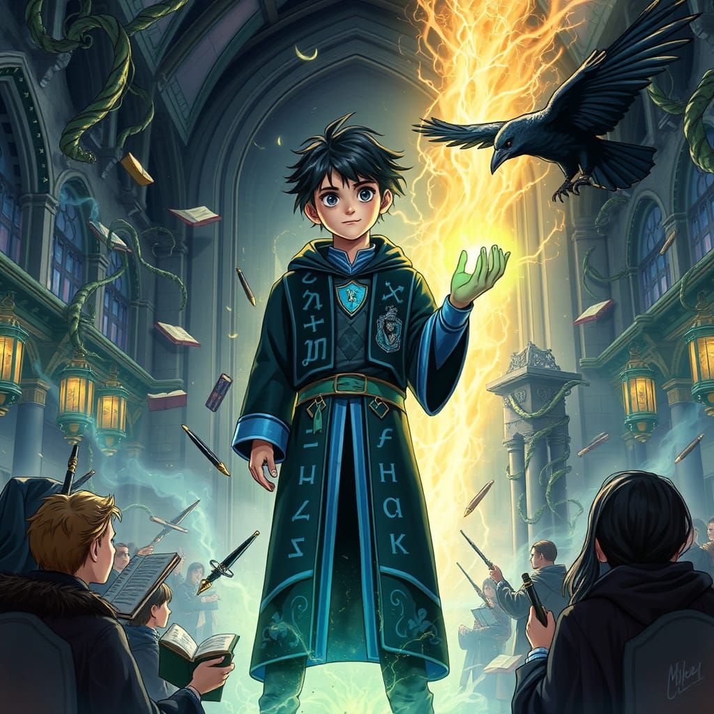 Boy Conjures Magical Storm in Great Hall