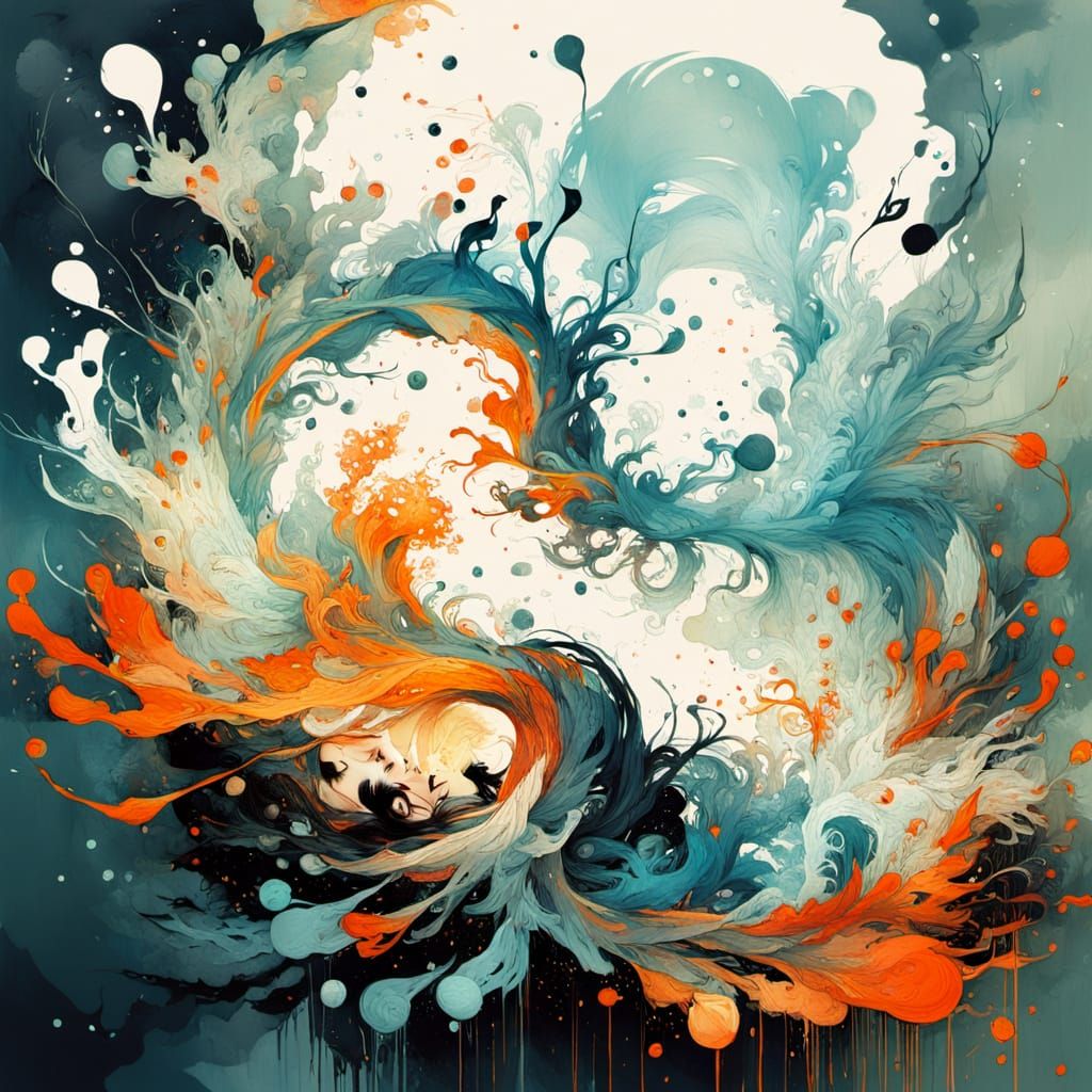 Fluid Illustration in Hyperrealistic Style