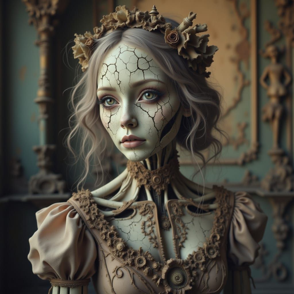 Stylized Character Portrait Generated by AI