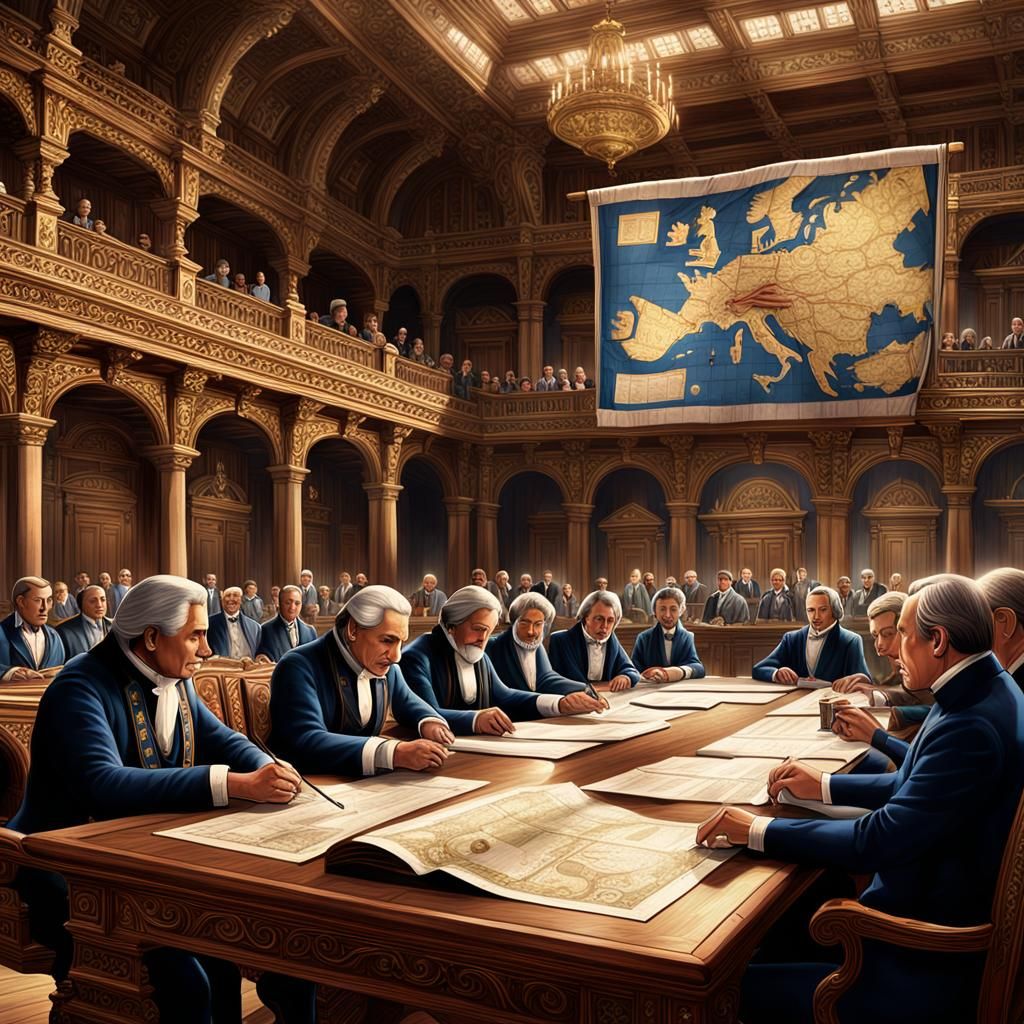 New Granada: Debates on Constitution in Grand Assembly Hall