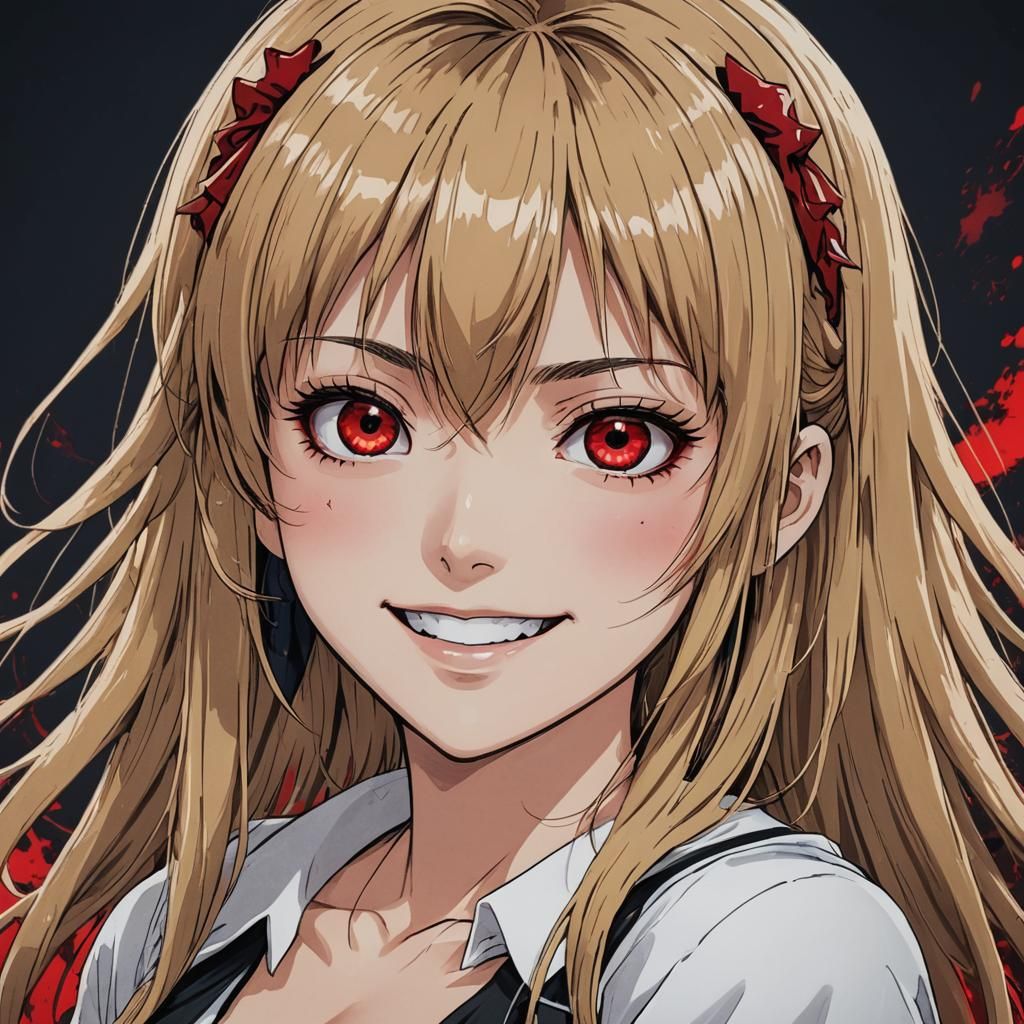 Misa Amane Anime PFP Icon in Cel-Shaded Style