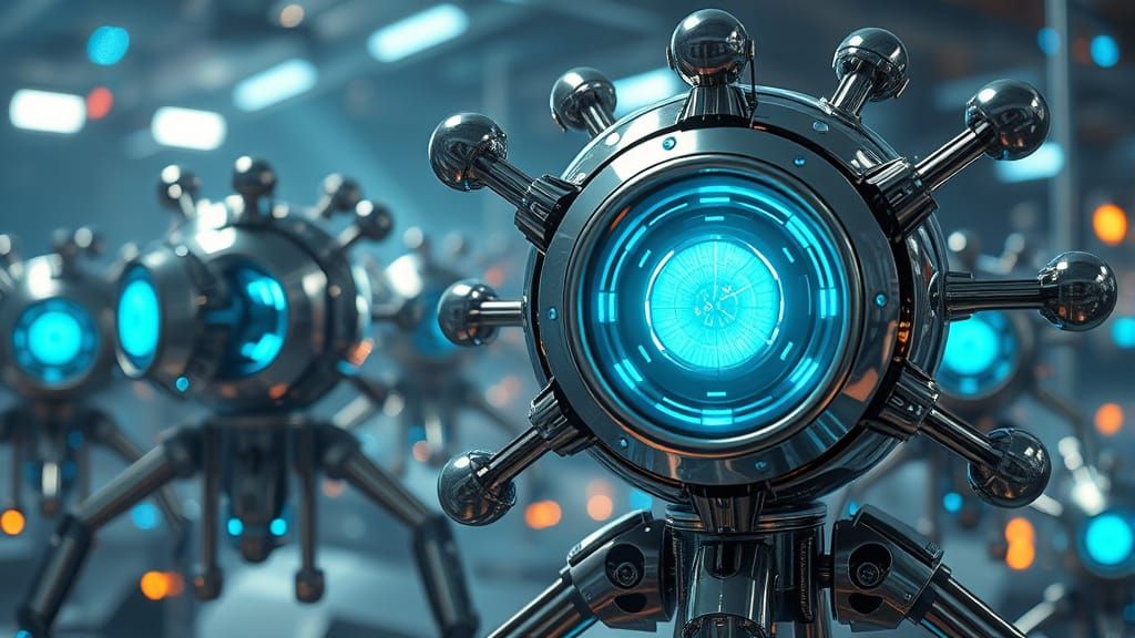 Robotic Atomic Entities in Sub-Atomic World