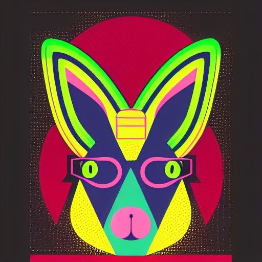 Bad Bunny Pop Art Screen Print