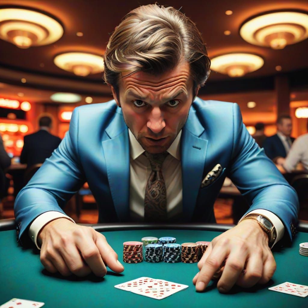 Casino Gambling Scene with Hyper Realistic Texture