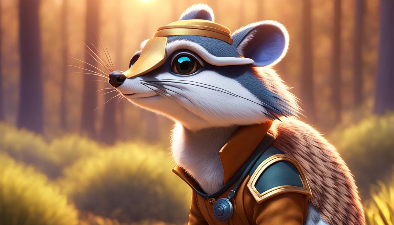 Anime Style Noble Numbat in 3D Digital Art