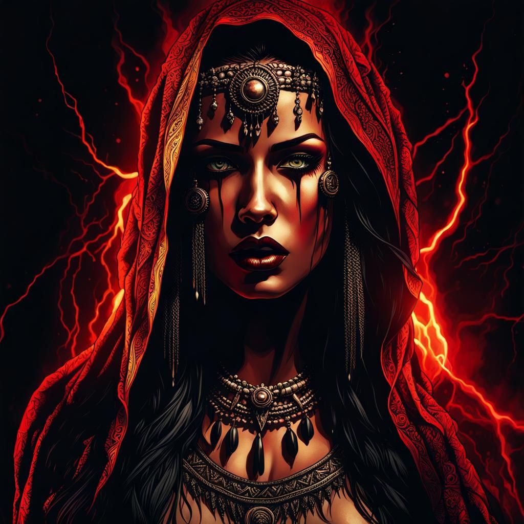 Figure Shrouded in Shame, Cinematic Lighting