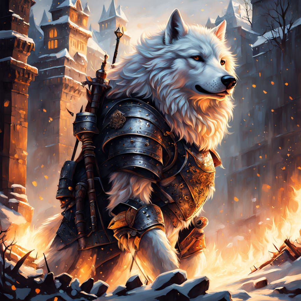 Winter Knight in Chiaroscuro Glory