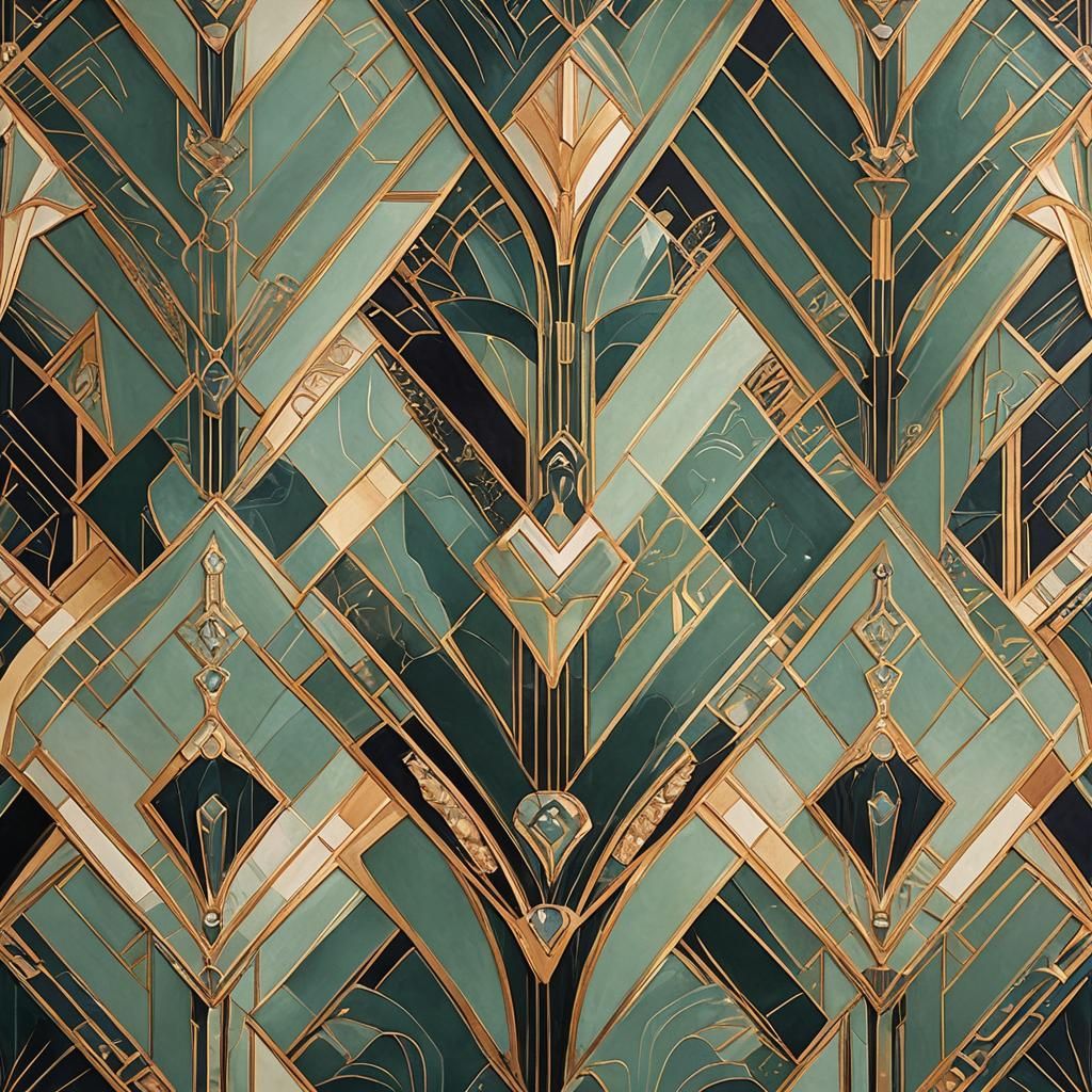 Stylish Art Deco Painting