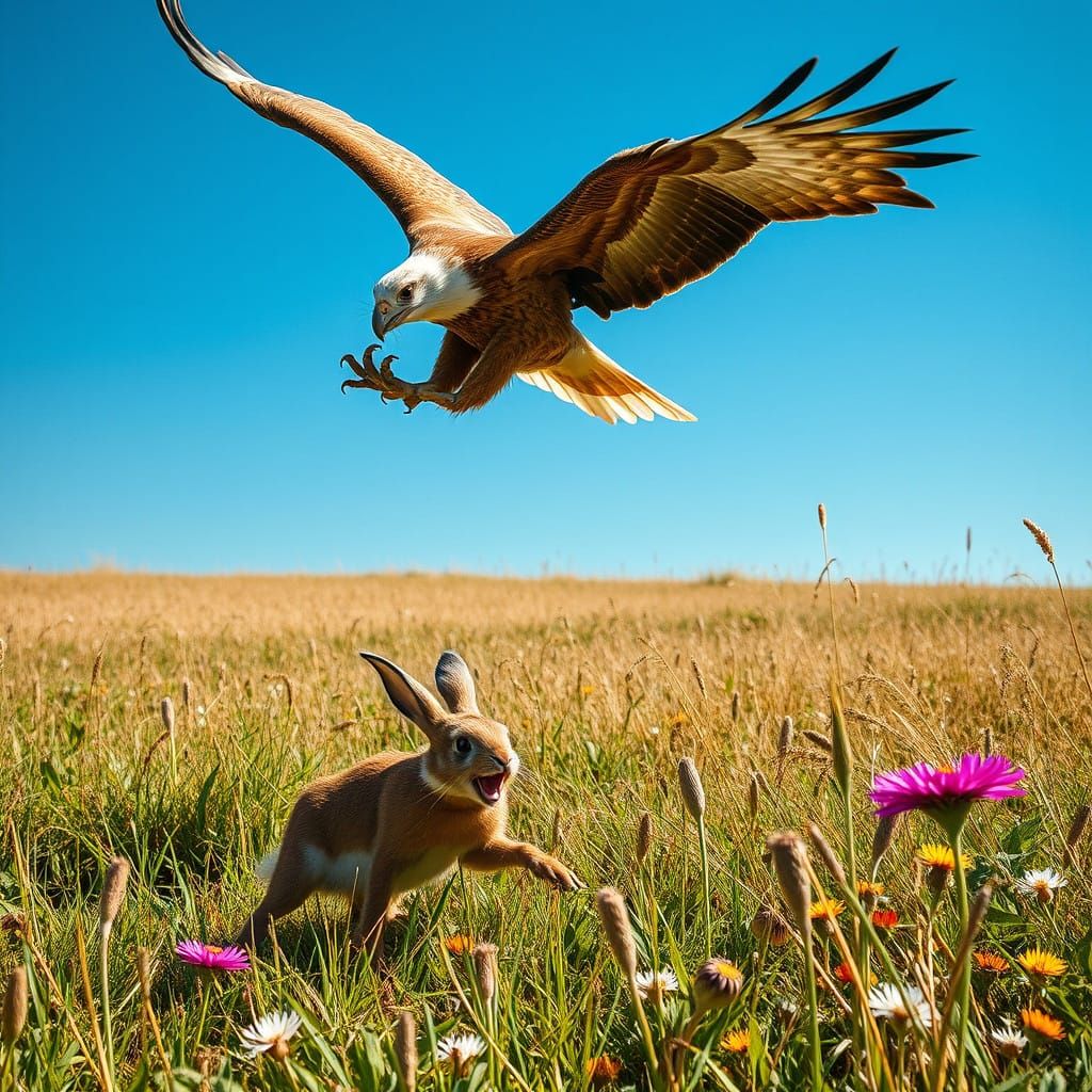 Majestic Golden Eagle in Deadly Dive