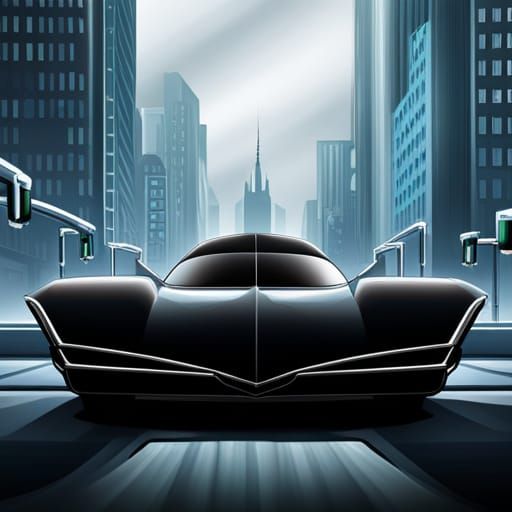 Hyperrealistic Batmobile from Batman Animated Series